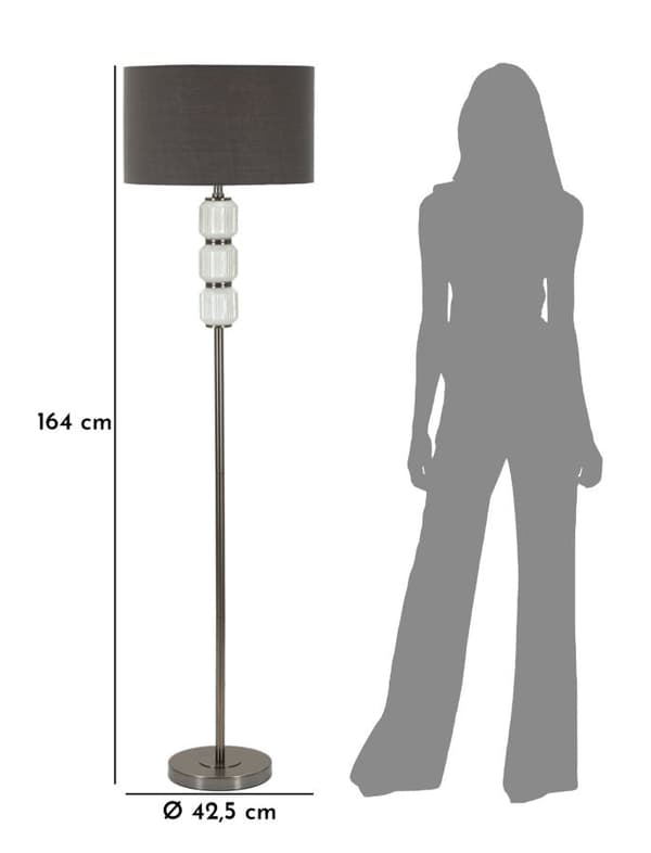 FURNLUX GOLVLAMPA LJUSVIT 43CM