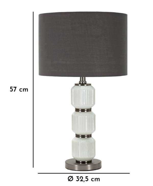FURNLUX BORDSLAMPA LJUSVIT 33CM