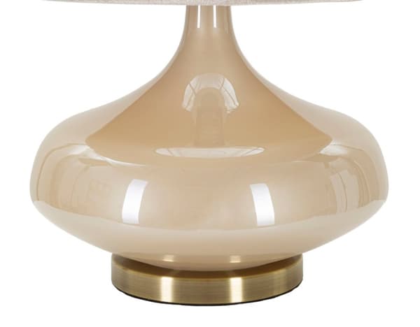 FURNLUX BORDSLAMPA PERLY BEIGE 35CM