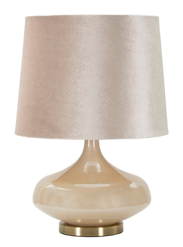 FURNLUX BORDSLAMPA PERLY BEIGE 35CM