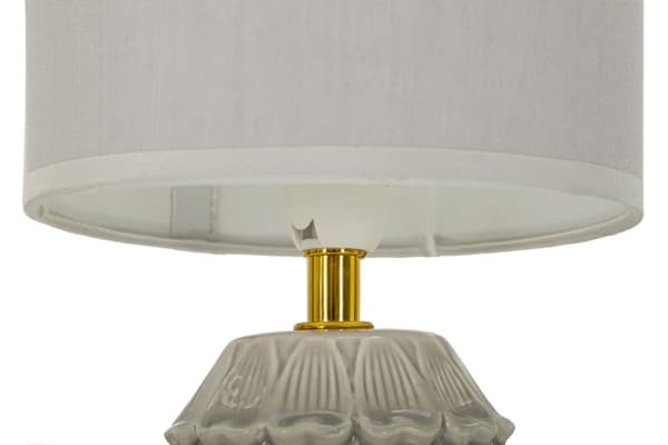 FURNLUX BORDSLAMPA PINY BEIGE 15CM