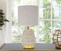 Miniatyrbild 5 av 6: FURNLUX BORDSLAMPA PINY BEIGE 15CM