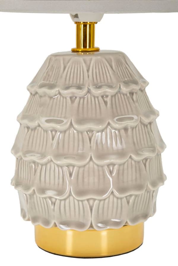 FURNLUX BORDSLAMPA PINY BEIGE 15CM