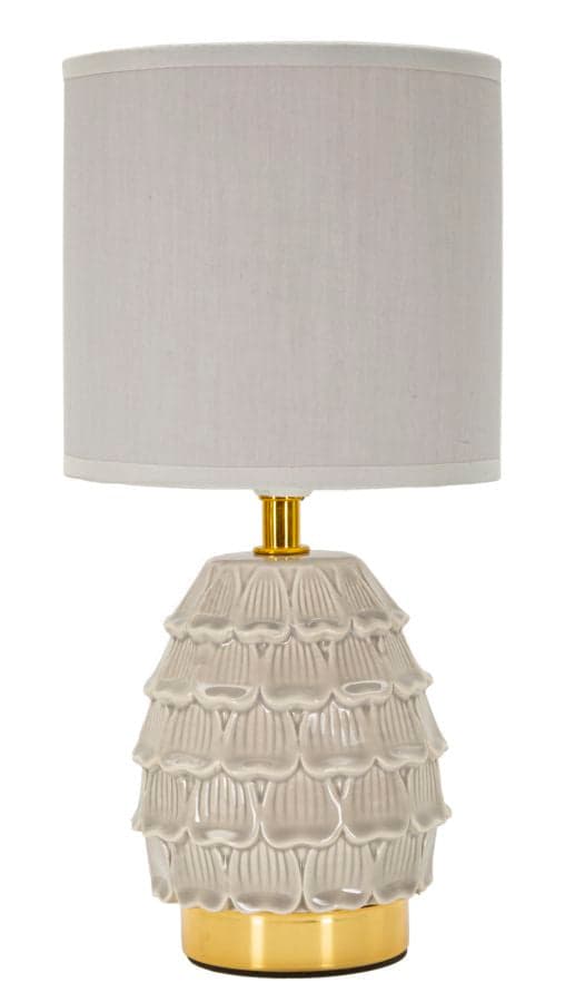 FURNLUX BORDSLAMPA PINY BEIGE 15CM