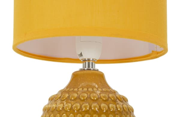 FURNLUX BORDSLAMPA PUNKTER GUL 15CM