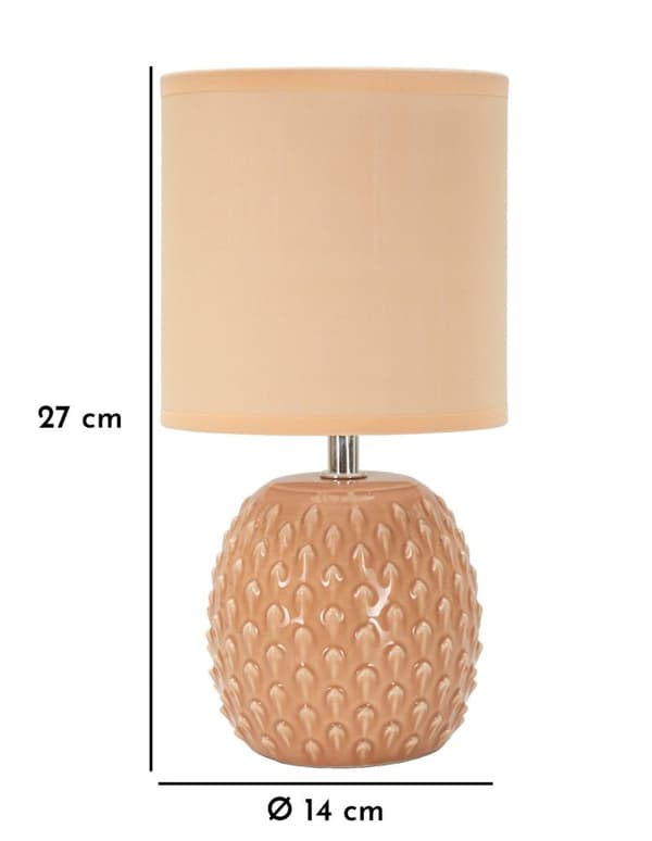 FURNLUX BORDSLAMPA PONTUS ROSA 14CM