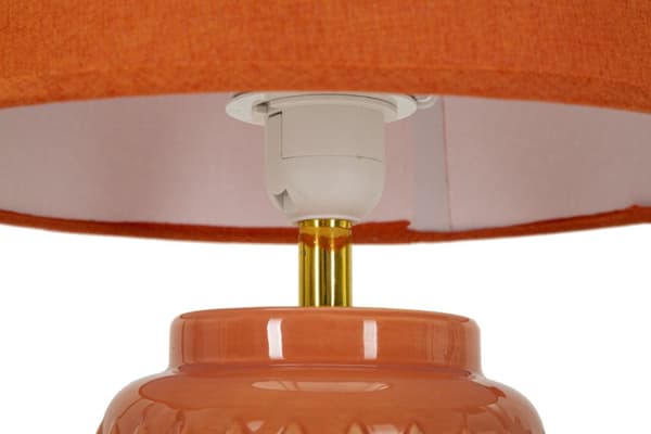 FURNLUX BORDSLAMPA FYRKANTIG ORANGE 28CM