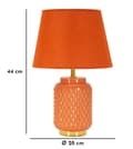 Miniatyrbild 6 av 6: FURNLUX BORDSLAMPA FYRKANTIG ORANGE 28CM