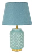 Miniatyrbild 1 av 6: FURNLUX BORDSLAMPA FYRKANTIG BLÅ 28CM