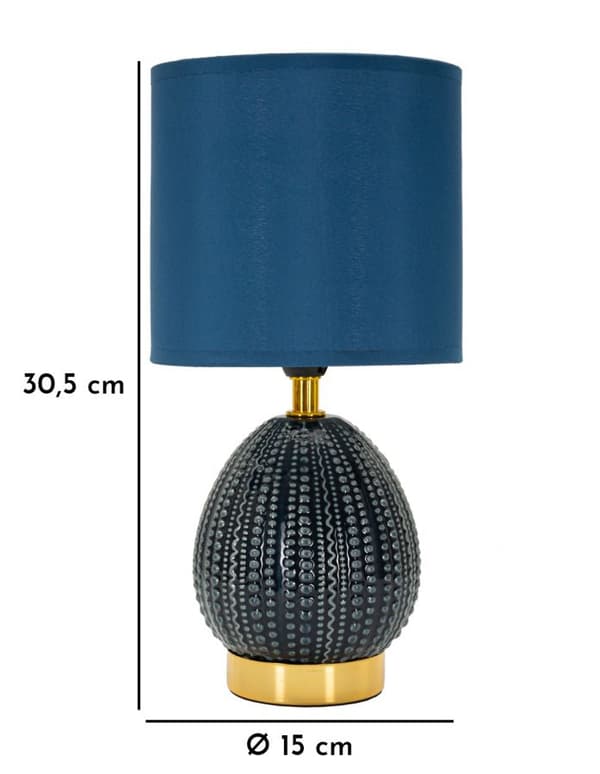 FURNLUX BORDSLAMPA FLAVI BLÅ 15CM