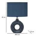 Miniatyrbild 7 av 7: FURNLUX BORDSLAMPA SETA BLÅ 29CM