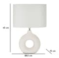 Miniatyrbild 7 av 7: FURNLUX BORDSLAMPA SETA VIT 29CM