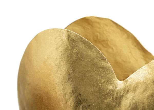 FURNLUX VÆGLAMPE HJERTE GULD 26CM