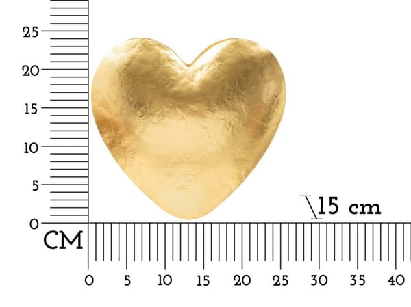 FURNLUX VÆGLAMPE HJERTE GULD 26CM