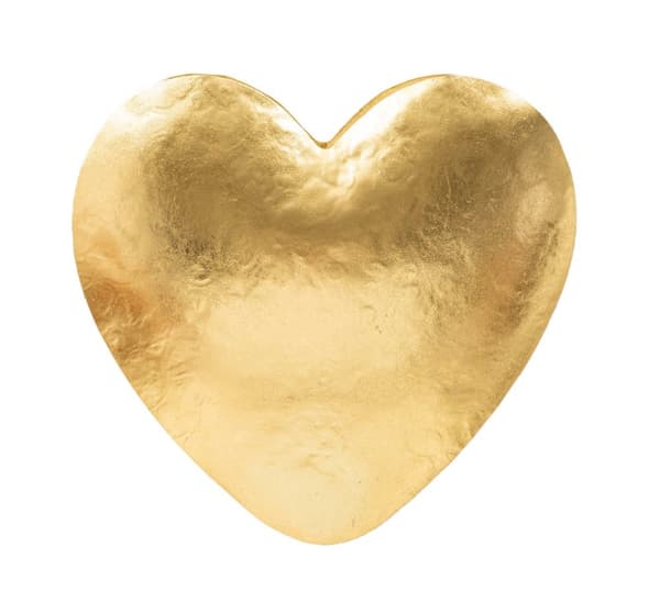 FURNLUX VÆGLAMPE HJERTE GULD 26CM