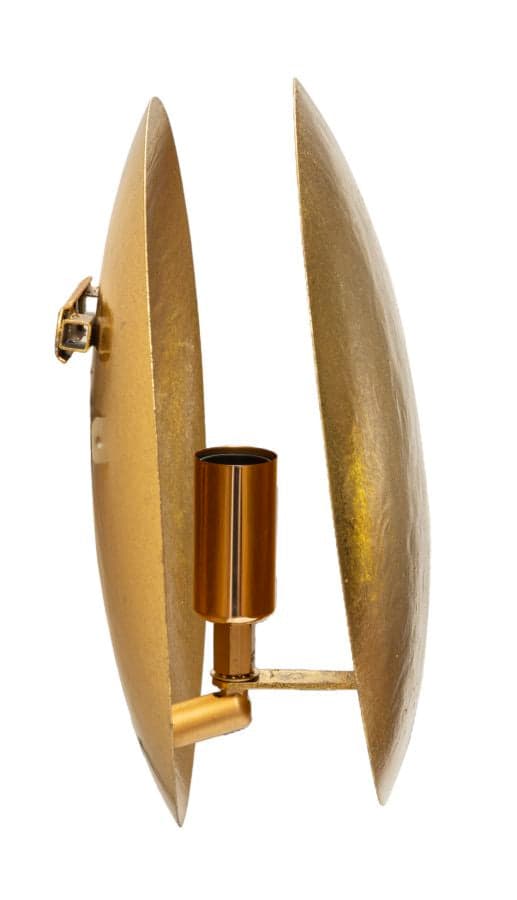 FURNLUX VÄGGLAMPA RUND GULD 26CM