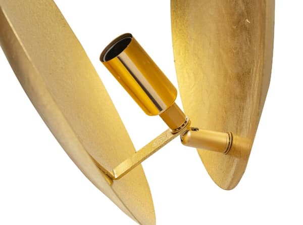 FURNLUX VÄGGLAMPA RUND GULD 26CM