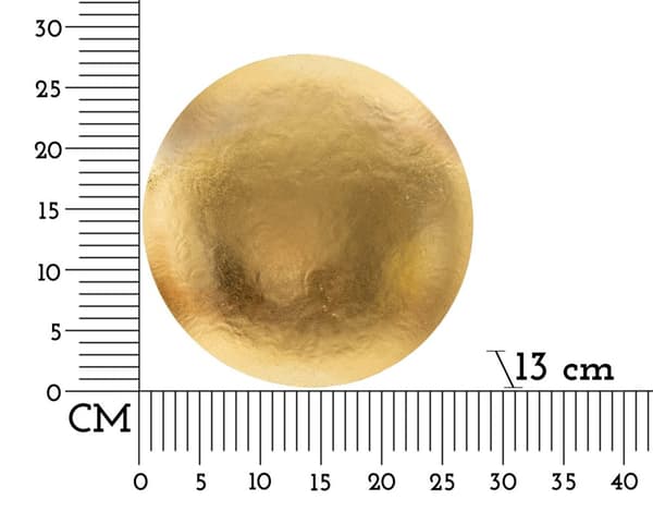 FURNLUX VÄGGLAMPA RUND GULD 26CM