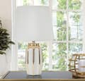 Miniatyrbild 5 av 6: FURNLUX BORDSLAMPA CASSY VIT 25CM
