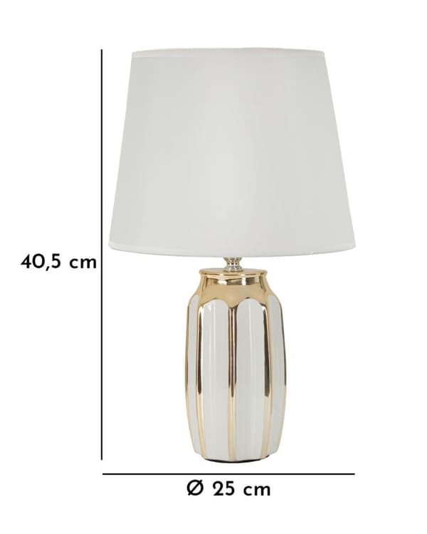 FURNLUX BORDSLAMPA CASSY VIT 25CM