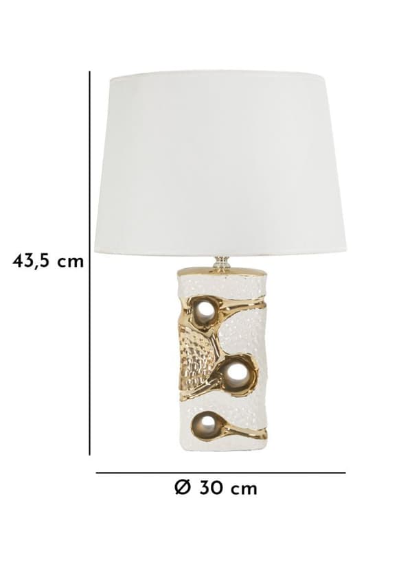 FURNLUX PÖYTÄVALAISIN FLORIDA VALKOINEN 30CM