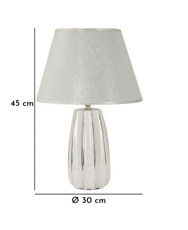 FURNLUX BORDSLAMPA EMMI VIT 30CM
