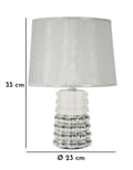 Miniatyrbild 6 av 6: FURNLUX BORDSLAMPA SPETS VIT 23CM