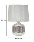 Miniatyrbild 6 av 6: FURNLUX BORDSLAMPA LUCI VIT 20CM