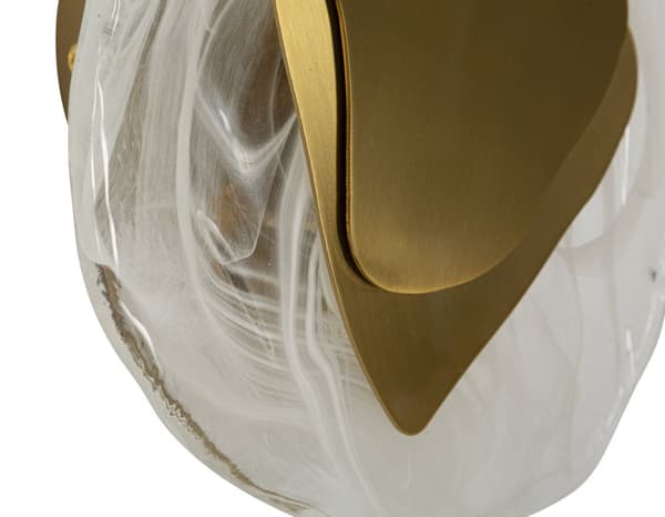 FURNLUX VÄGGLAMPA OCEAN GULD 21CM