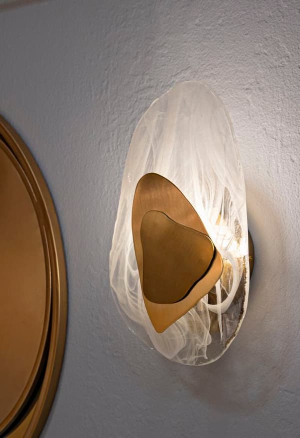 FURNLUX VÄGGLAMPA OCEAN GULD 21CM