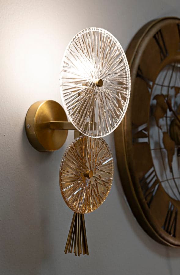 FURNLUX VÄGGLAMPA SUNRISE GOLD 20CM