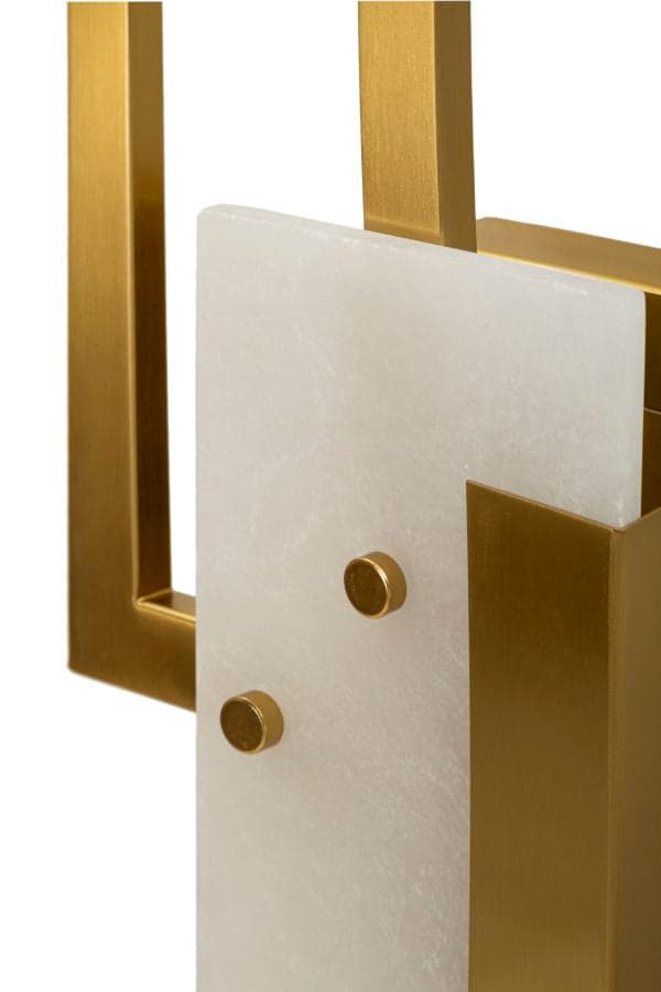 FURNLUX VÄGGLAMPA KUB GULD 15CM