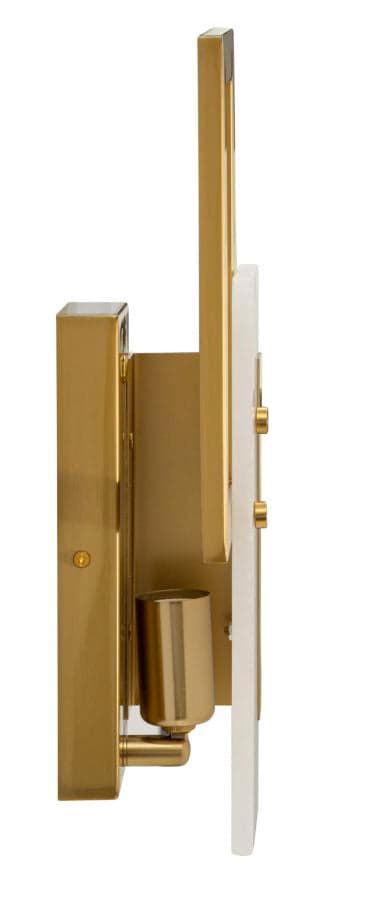 FURNLUX VÄGGLAMPA KUB GULD 15CM