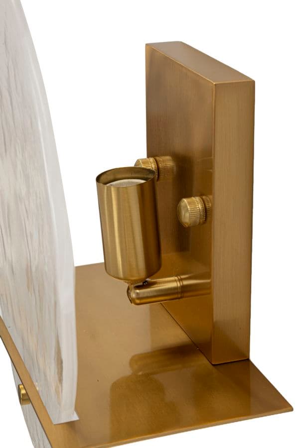 FURNLUX VÄGGLAMPA PORTLAN GOLD 20CM