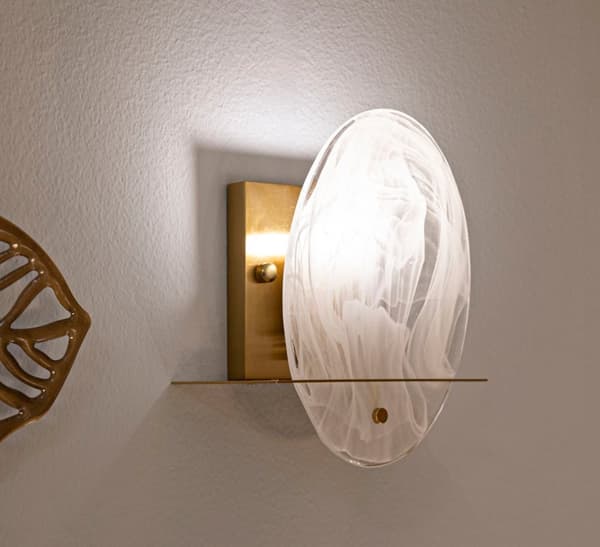 FURNLUX VÄGGLAMPA PORTLAN GOLD 20CM