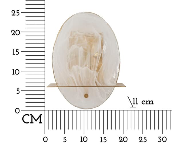 FURNLUX VÄGGLAMPA PORTLAN GOLD 20CM