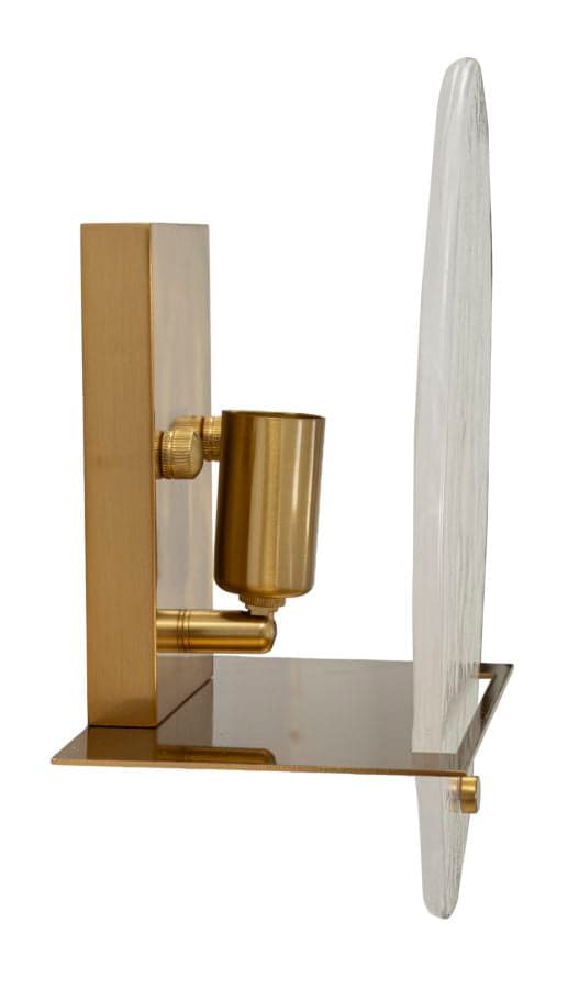 FURNLUX VÄGGLAMPA PORTLAN GOLD 20CM