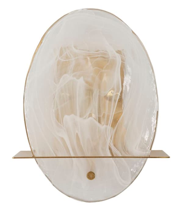FURNLUX VÄGGLAMPA PORTLAN GOLD 20CM