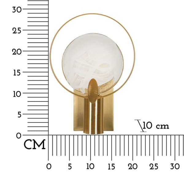 FURNLUX VÄGGLAMPA OKLAN GULD 20CM
