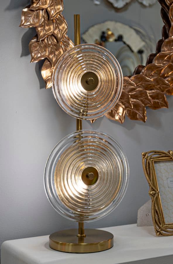 FURNLUX BORDSLAMPA VENICE GULD 25CM