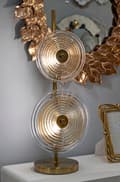Miniatyrbild 5 av 6: FURNLUX BORDSLAMPA VENICE GULD 25CM