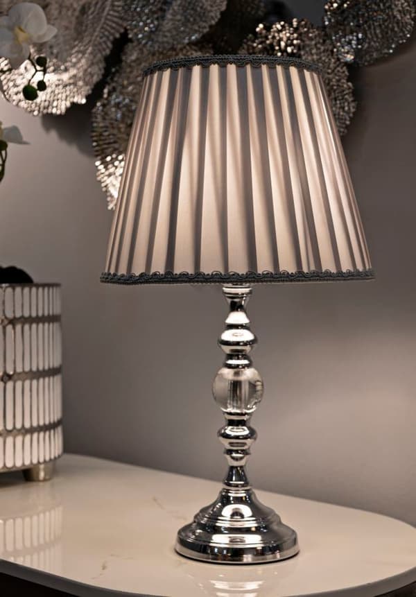 FURNLUX BORDSLAMPA TILLY SILVER 25CM