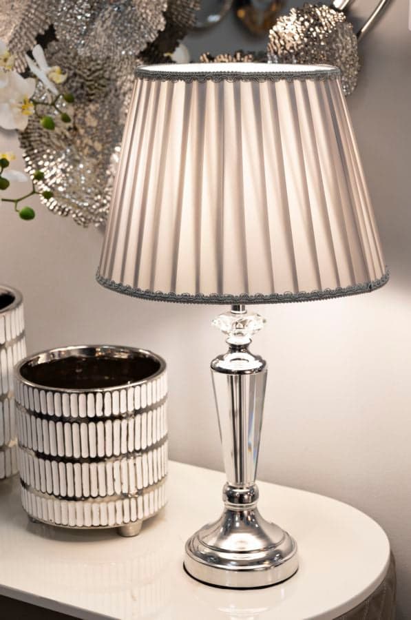 FURNLUX BORDSLAMPA SILVIGT SILVER 30CM