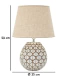 Miniatyrbild 7 av 7: FURNLUX BORDSLAMPA TIBET BEIGE 35CM