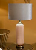 Miniatyrbild 6 av 7: FURNLUX BORDSLAMPA PERLY BEIGE 36CM