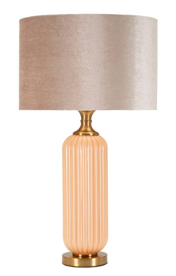 FURNLUX BORDSLAMPA PERLY BEIGE 36CM