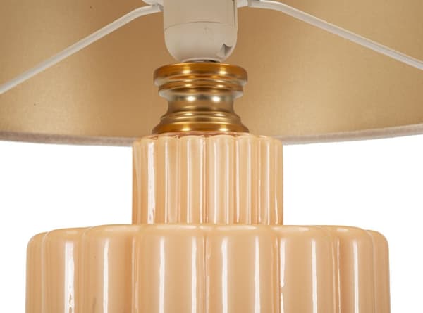 FURNLUX BORDSLAMPA PERLY BEIGE 41CM