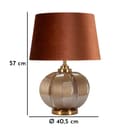 Miniatyrbild 7 av 7: FURNLUX BORDSLAMPA PRAGUE BRUN 41CM