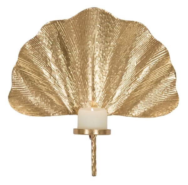 FURNLUX VÄGGLAMPA BLADGULD 41CM