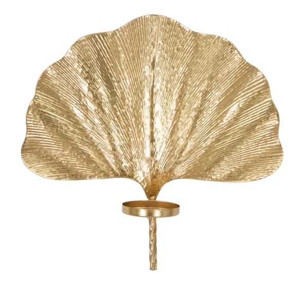 FURNLUX VÄGGLAMPA BLADGULD 41CM